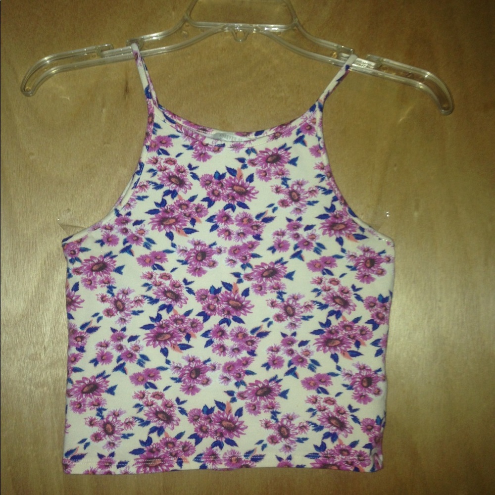 Forever 21 Floral Tank/Halter Top Size M